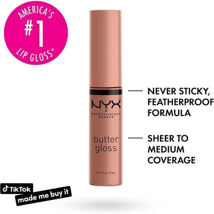 NYX Butter Gloss Madeleine BLG14 - Maison des fragrances