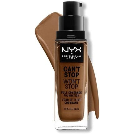 Nyx Can´t Stop Won´t Stop Full Coverage Foundation Sienna 30ml - Maison des fragrances