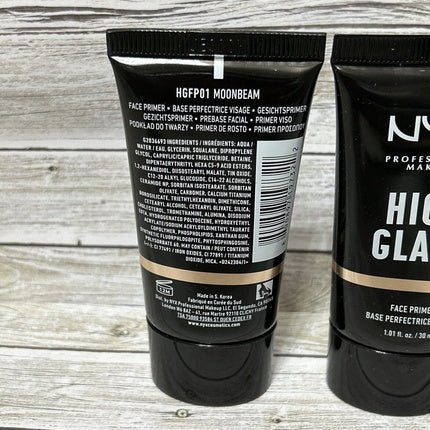 NYX High Glass Face Primer Moonbeam HGFP01 - New, Sealed - Maison des fragrances