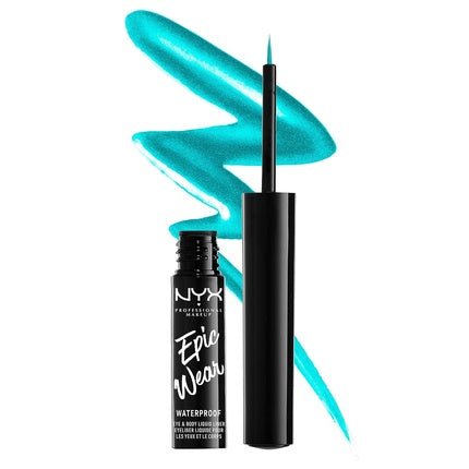 NYX Makeup Epic Wear Metallic Liquid Waterproof Eyeliner - Teal Metal - 0.12 oz - Maison des fragrances
