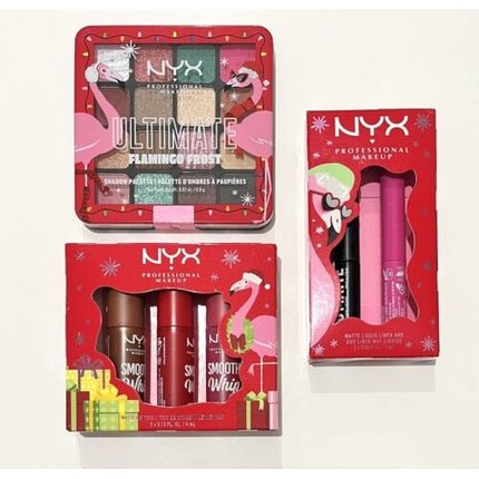NYX PMU Fa La La La Land Bundle Flamingo Frost Palette Lipstick Liquid Eyeliner - Maison des fragrances