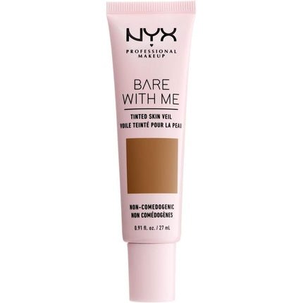 NYX Professional Makeup Bare With Me Tinted Skin Veil BB Cream Hydrating Aloe and Cucumber Extract Light Coverage Cinnamon Mahogany 07 - Maison des fragrances