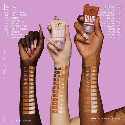 NYX Professional Makeup Blurring Tint Foundation Medium Coverage Matte Finish With Niacinamide Matcha and Glycerin 30ml Shade Med Neutral 11 Medium Neutral - Maison des fragrances