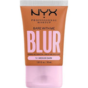 NYX Professional Makeup Blurring Tint Foundation Medium Coverage Matte Finish with Niacinamide Matcha and Glycerin 30ml Shade Medium Dark - Maison des fragrances