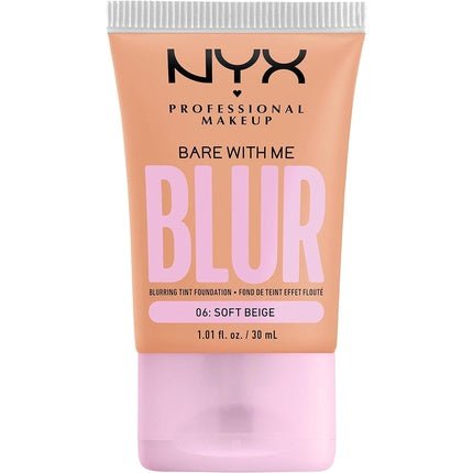 NYX Professional Makeup Blurring Tint Foundation Medium Coverage Matte Finish with Niacinamide Matcha and Glycerin 30ml Shade Soft Beige 06 - Maison des fragrances