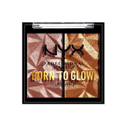 NYX Professional Makeup Born To Glow Icy Highlighter Duo Rock Candy - Maison des fragrances