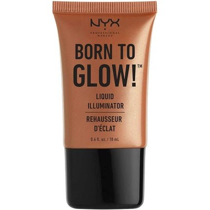 NYX Professional Makeup Born to Glow Liquid Illuminator Sun Goddess 04 - Liquid Shimmer Highlighter and Foundation Base with Vegan Formula - Maison des fragrances