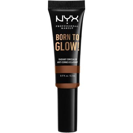NYX Professional Makeup Born to Glow Radiant Concealer Iridescent Finish Vegan Formula Shade: Cappuccino 17 - Maison des fragrances