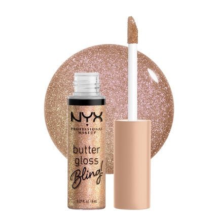 NYX PROFESSIONAL MAKEUP Butter Gloss Bling Lip Gloss Non Sticky and Shiny Vegan Lip Makeup - Maison des fragrances