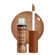 NYX PROFESSIONAL MAKEUP Butter Gloss Bling Lip Gloss Non Sticky and Shiny Vegan Lip Makeup Pay Me In Gold - Maison des fragrances