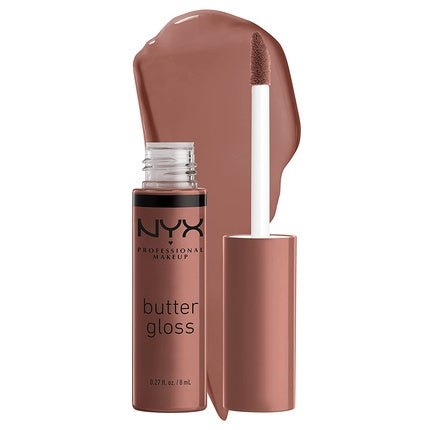 NYX Professional Makeup Butter Gloss Brown Sugar Butterscotch Non - Sticky Lip Gloss 0.27 Fl Oz - Maison des fragrances