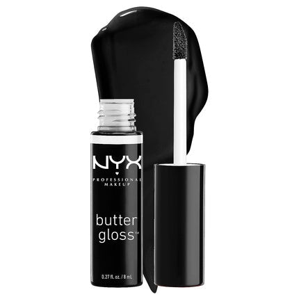 NYX PROFESSIONAL MAKEUP Butter Gloss Non - Sticky Lip Gloss Licorice 0.27 Fl Oz - Maison des fragrances
