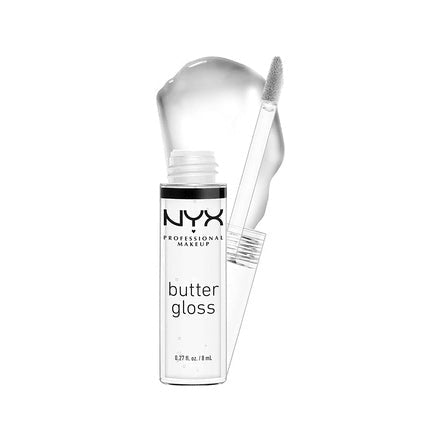 NYX Professional Makeup Butter Gloss Non - Sticky Lip Gloss Sugar Glass 0.27 Fl Oz - Maison des fragrances