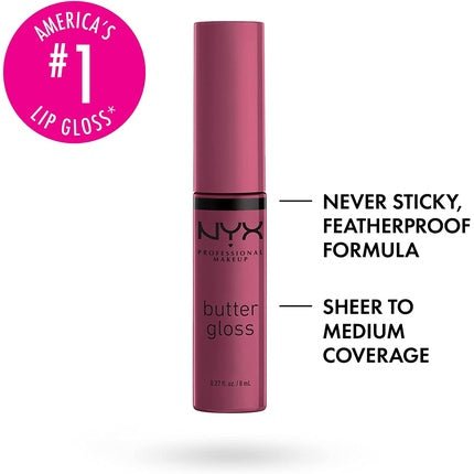 NYX Professional Makeup Butter Lip Gloss in Cranberry Pie - Maison des fragrances