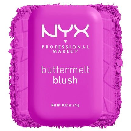 NYX PROFESSIONAL MAKEUP Buttermelt Powder Blush Fade and Transfer - Resistant Blush Vegan Formula All The Butta 12 0.17 Ounce - Maison des fragrances