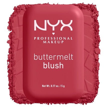 NYX PROFESSIONAL MAKEUP Buttermelt Powder Blush Fade and Transfer - Resistant Blush Vegan Formula Back And Butta 10 0.17 Ounce - Maison des fragrances