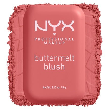 NYX PROFESSIONAL MAKEUP Buttermelt Powder Blush Fade and Transfer - Resistant Blush Vegan Formula Feeling Butta 09 0.17 Ounce - Maison des fragrances