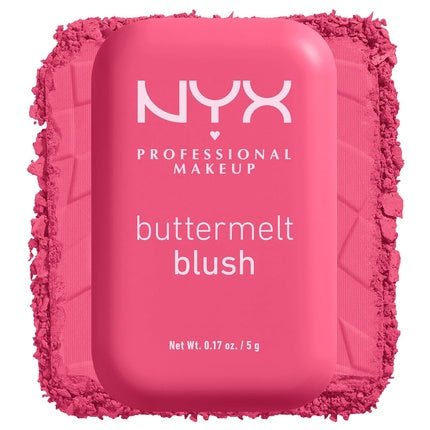 NYX PROFESSIONAL MAKEUP Buttermelt Powder Blush Fade and Transfer - Resistant Blush Vegan Formula Getting Butta 08 0.17 Ounce - Maison des fragrances