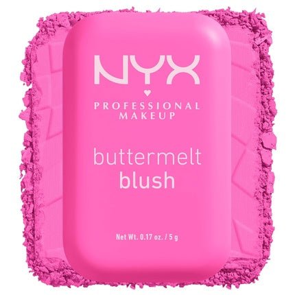 NYX PROFESSIONAL MAKEUP Buttermelt Powder Blush Fade and Transfer - Resistant Blush Vegan Formula My Butta Half 01 0.17 Ounce - Maison des fragrances