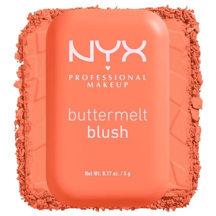 NYX PROFESSIONAL MAKEUP Buttermelt Powder Blush Fade and Transfer - Resistant Blush Vegan Formula Sooner The Butta 03 0.17 Ounce - Maison des fragrances