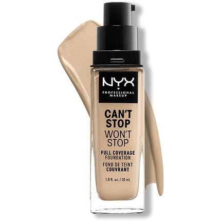 NYX Professional Makeup Can't Stop Won't Stop Full Coverage Foundation Vegan Formula Matte Finish Shade Nude 06.5 - Maison des fragrances