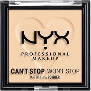 NYX Professional Makeup Can't Stop Won't Stop Mattifying Powder Light 02 6g - Maison des fragrances