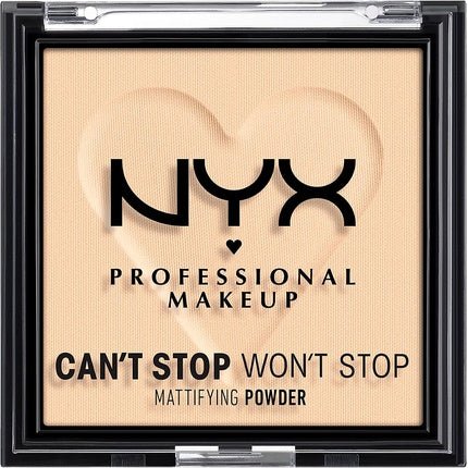 NYX Professional Makeup Can't Stop Won't Stop Mattifying Powder Light 02 6g - Maison des fragrances