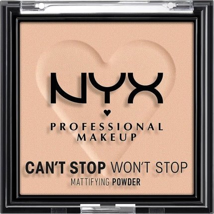 NYX Professional Makeup Can't Stop Won't Stop Mattifying Powder Matte Finish Light Medium 03 Light Medium - Maison des fragrances