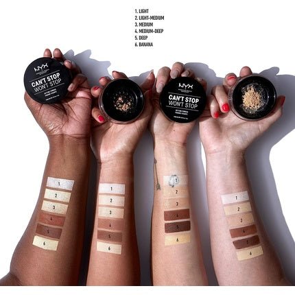 Nyx Professional Makeup Can't Stop Won't Stop Setting Powder 03 Medium 6g - Maison des fragrances