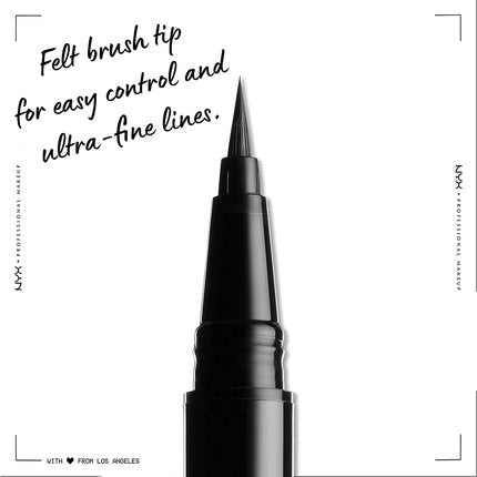 NYX Professional Makeup Epic Ink Eye Liner Waterproof Vegan Formula Shade 01 Black - Maison des fragrances
