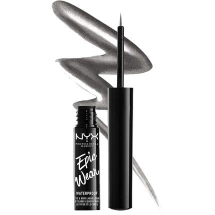 NYX Professional Makeup Epic Wear Waterproof Metallic Liquid Liner Gun Metal - Maison des fragrances