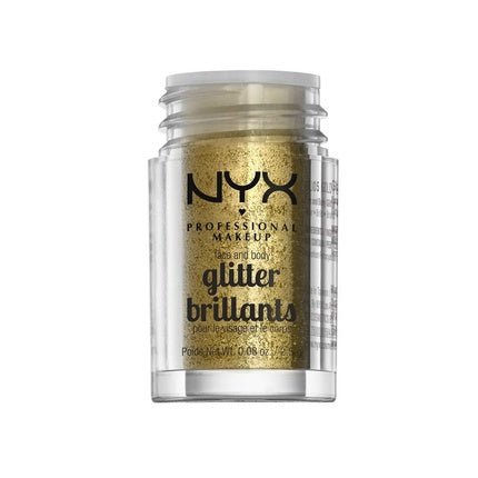 NYX Professional Makeup Face & Body Glitter Gold 0.08oz - Maison des fragrances
