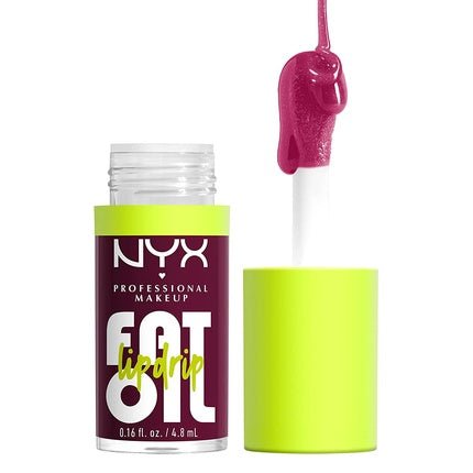 NYX Professional Makeup Fat Oil Lip Drip Moisturizing Vegan Tinted Lip Gloss That's Chic Deep Berry - Maison des fragrances