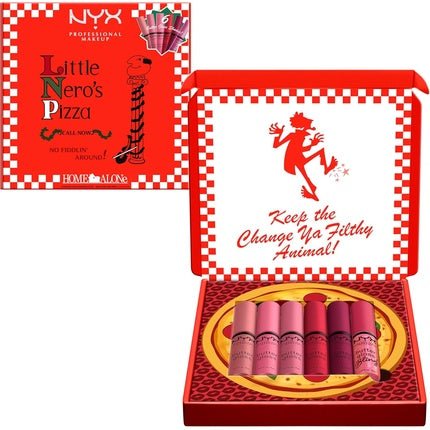 Nyx Professional Makeup Home Alone Butter Gloss Pizza Vault Pink and Red - Maison des fragrances