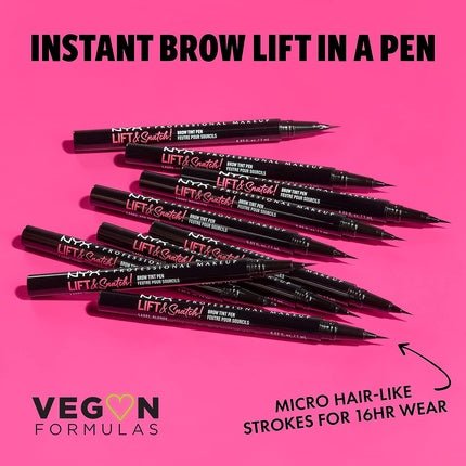 NYX Professional Makeup Lift And Snatch Brow Tint Pen Smudge - proof Transfer - proof Ash Brown 06 - Maison des fragrances