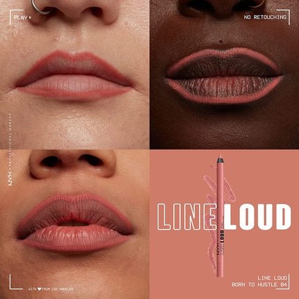 NYX Professional Makeup Line Loud Lip Liner Born To Hustle 04 Muted Rose - Maison des fragrances