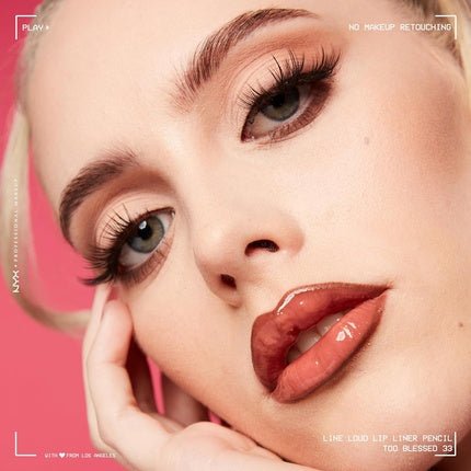 NYX Professional Makeup Line Loud Lip Pencil Waterproof Infused with Jojoba Oil Soft Matte Finish Vegan Formula Too Blessed 33 - Maison des fragrances
