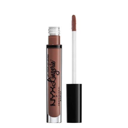 NYX PROFESSIONAL MAKEUP Lip Lingerie Matte Liquid Lipstick Cabaret Show Dusty Rose 0.13 Ounce - Maison des fragrances