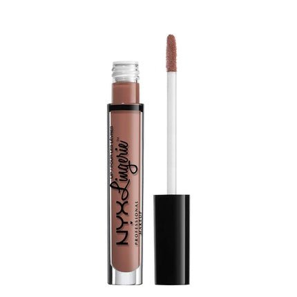 NYX PROFESSIONAL MAKEUP Lip Lingerie Matte Liquid Lipstick Cashmere Silk Midtone Beige 0.13 Fl Oz - Maison des fragrances