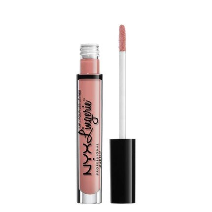 NYX Professional Makeup Lip Lingerie Matte Liquid Lipstick Silk Indulgent Baby Pink Nude 0.13oz - Maison des fragrances