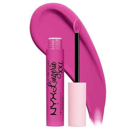 NYX Professional Makeup Lip Lingerie XXL Matte Liquid Lipstick Knockout Bubblegum Pink 0.13 Fl Oz - Maison des fragrances