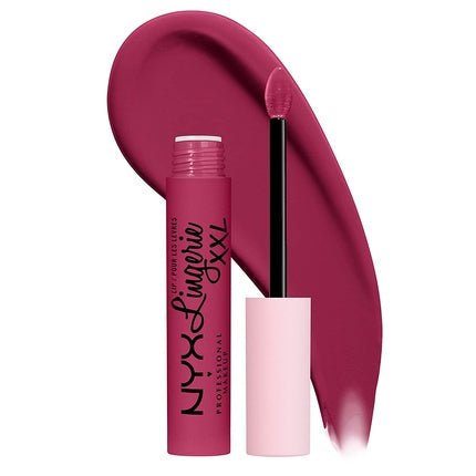 NYX Professional Makeup Lip Lingerie XXL Matte Liquid Lipstick Stayin' Juicy Deep Magenta 0.13 Fl Oz - Maison des fragrances