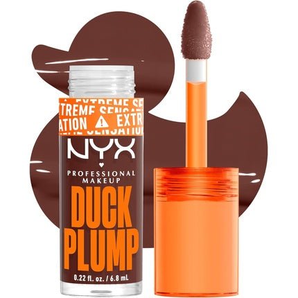 NYX Professional Makeup Lip Plumping Gloss Intense Colour High Pigmentation Extreme Shine Finish Infused with Spicy Ginger Vegan Formula Duck Plump - Maison des fragrances