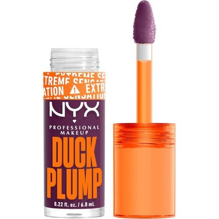 NYX Professional Makeup Lip Plumping Gloss Intense Colour High Pigmentation Extreme Shine Finish Infused with Spicy Ginger Vegan Formula Duck Plump Pure Plum - p 17 Pure Plump - Maison des fragrances