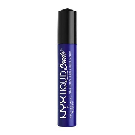 NYX PROFESSIONAL MAKEUP Liquid Suede Cream Lipstick Jet - Set True Blue 0.16 Ounce - Maison des fragrances