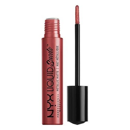 NYX Professional Makeup Liquid Suede Metallic Matte Lipstick Bella Deep Reddish Copper 0.13 Fl Oz - Maison des fragrances