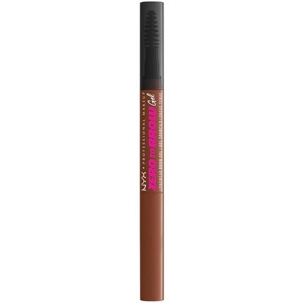 NYX Professional Makeup Longwear Vegan Tinted Liquid Eyebrow Gel Natural Look Brow Mascara 1ml Shade 04 Auburn - Maison des fragrances