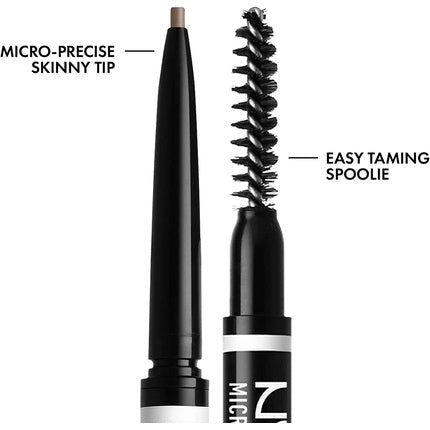 NYX Professional Makeup Micro Brow Pencil Dual Ended Design Ash Blonde - Maison des fragrances
