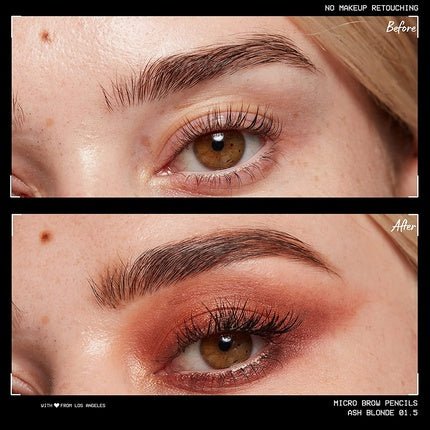 NYX Professional Makeup Micro Brow Pencil Dual Ended Design Ash Blonde - Maison des fragrances
