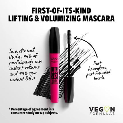NYX Professional Makeup On The Rise Volume Liftscara Instant Lifting and Volumizing Mascara 10ml Extreme Black - Maison des fragrances